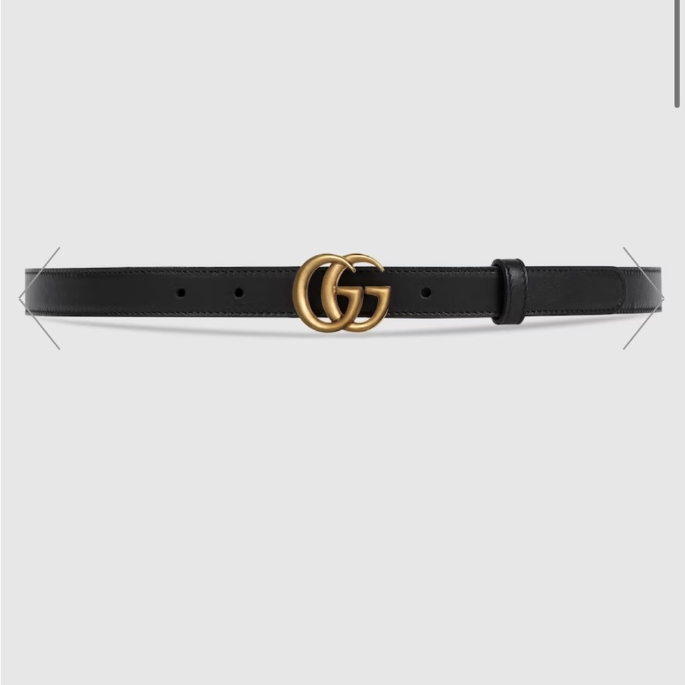 GUCCI leather marmont Double G belt